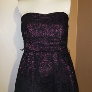 Speechless Black and Purple Lace Dress